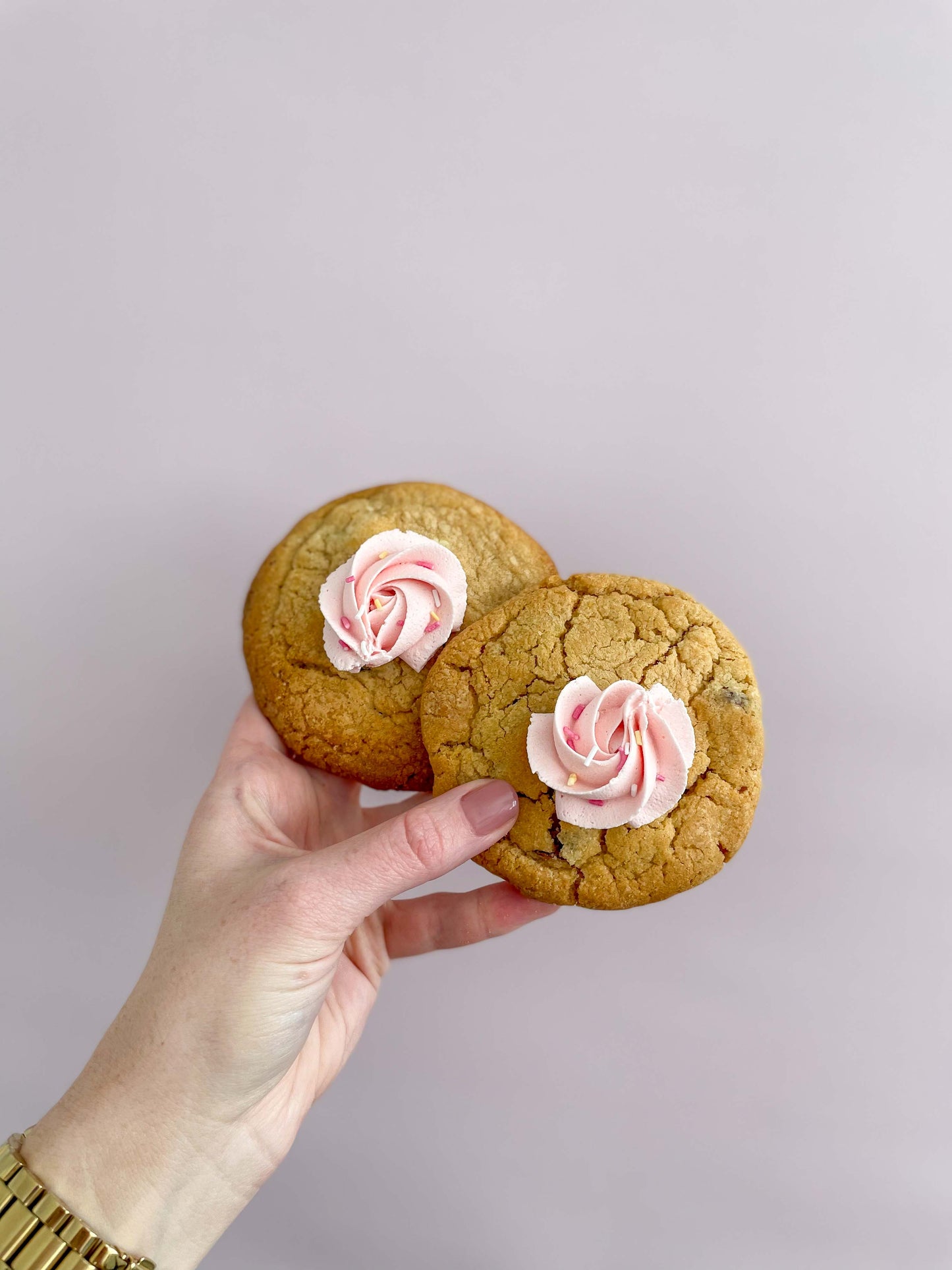 white chocolate & cranberry cookie